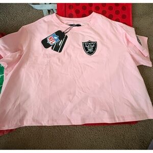 NFL Pink Raiders Short Sleeve Tee